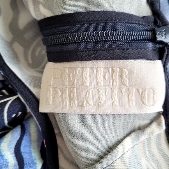 Peter Pilotto Blue Abstract Graphic Printed Sheath Dress - Picture 5 of 6